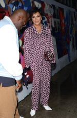 KRIS JENNER Arrives at Tommy Hilfiger Fashion Show at NYFW in New York 09/11/2022