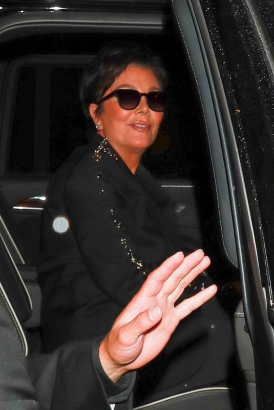 KRIS JENNER Night Out at Craig’s in West Hollywood 09/09/2022