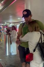 KRISTEN BELL and Dax Shepard at LAX Airport in Los Angeles 09/18/2022