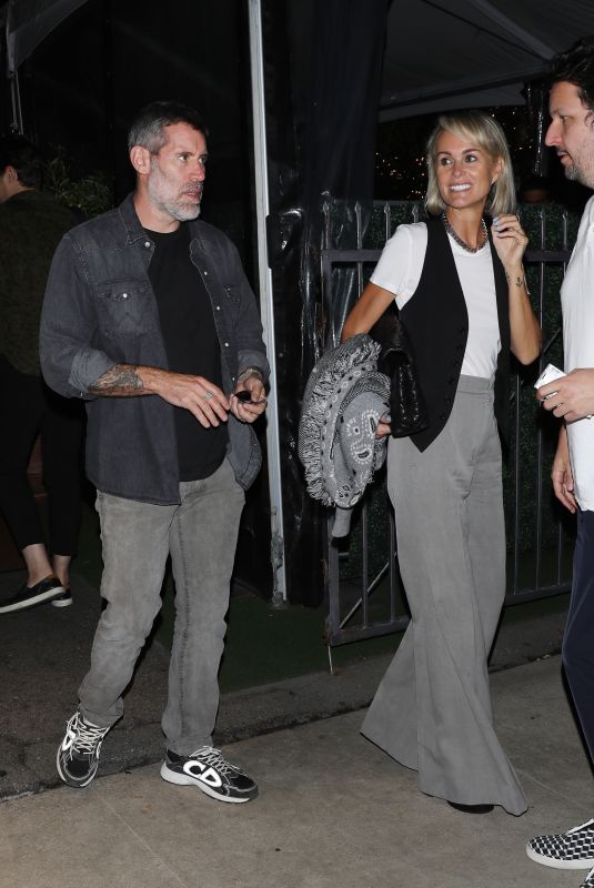 LAETICIA HALLYDAY and Jalil Lespert Leaves Giorgio Baldi in Santa Monica 09/16/2022