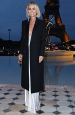 LAETICIA HALLYDAY Arrives at Saint Laurent Show at Paris Fashion Week 09/27/2022
