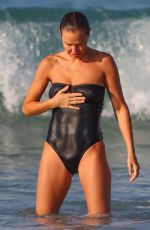 LARA BINGLE in Swimsuits at a Beach in Sydney 09/25/2022