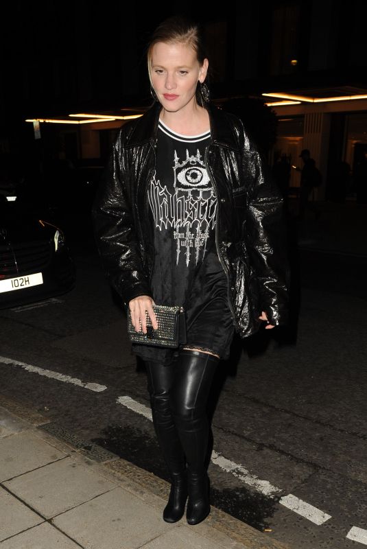 LARA STONE Arrives at Burberry Spring/Summer 2023 Aftershow Party in London 09/26/2022