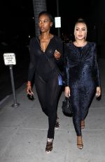 LARSA PIPPEN and CHANDA WALLACE Arrives at Ocean Prime Restaurant in Beverly Hills 09/18/2022