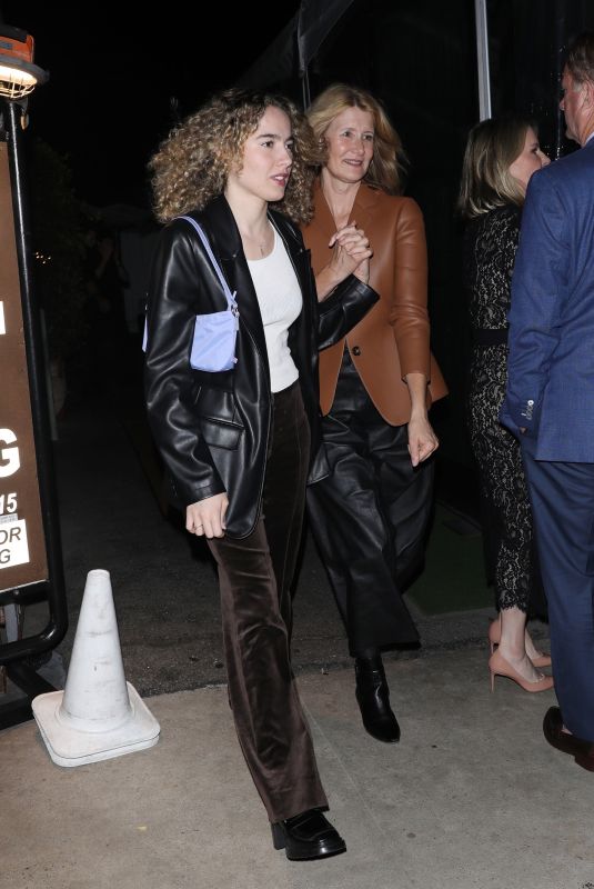 LAURA DERN and Her Daughter JAYA HARPER Night Out in Santa Monica 09/17/2022
