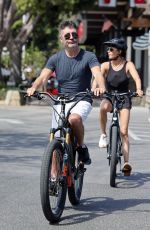 LAUREN SILVERMAN and Simon Cowell at a Bike Ride in Santa Barbara 09/04/2022