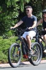 LAUREN SILVERMAN and Simon Cowell at a Bike Ride in Santa Barbara 09/04/2022