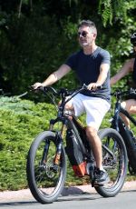 LAUREN SILVERMAN and Simon Cowell at a Bike Ride in Santa Barbara 09/04/2022