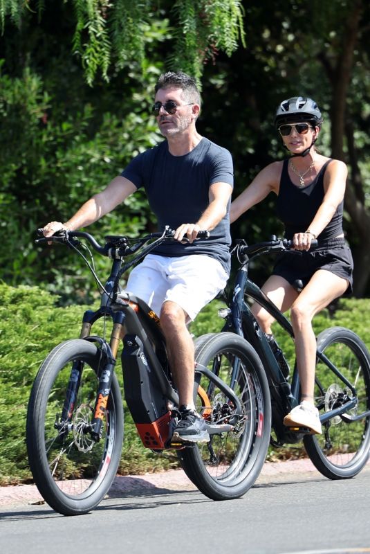 LAUREN SILVERMAN and Simon Cowell at a Bike Ride in Santa Barbara 09/04/2022