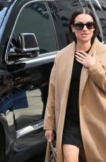 LEA MICHELE Arrives at Her Matinee Performance of Funny Girl at August Wilson Theater in New York 09/25/2022
