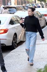 LEA MICHELE Out and About in New York 09/24/2022