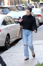 LEA MICHELE Out and About in New York 09/24/2022