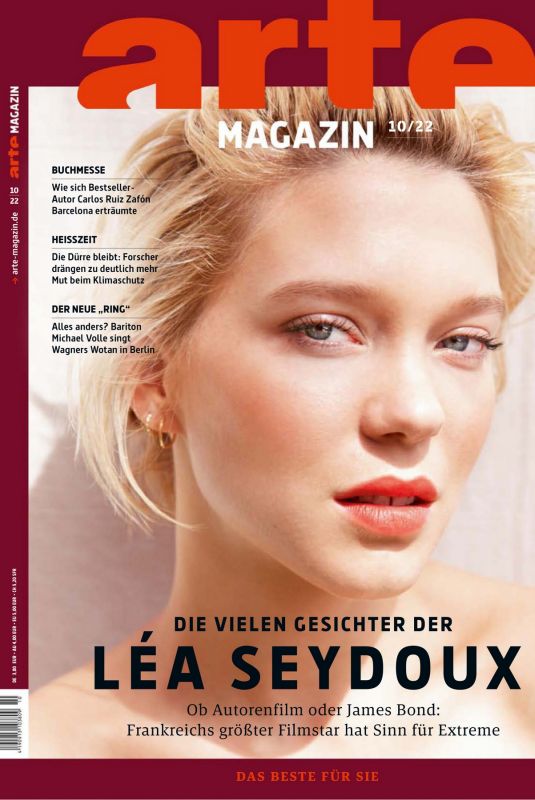LEA SEYDOUX in Arte Magazine, October 2022