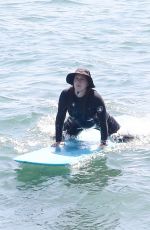 LEIGHTON MEESTER and Adam Brody at Surf Session in Malibu 09/01/2022