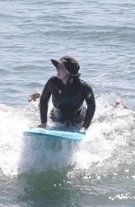 LEIGHTON MEESTER and Adam Brody at Surf Session in Malibu 09/01/2022