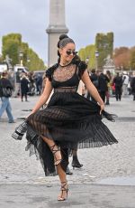 LENA MAHFOUF at Christian Dior Show at Paris Fashion Week 09/27/2022