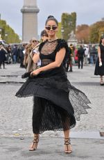 LENA MAHFOUF at Christian Dior Show at Paris Fashion Week 09/27/2022