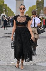 LENA MAHFOUF at Christian Dior Show at Paris Fashion Week 09/27/2022