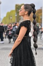 LENA MAHFOUF at Christian Dior Show at Paris Fashion Week 09/27/2022