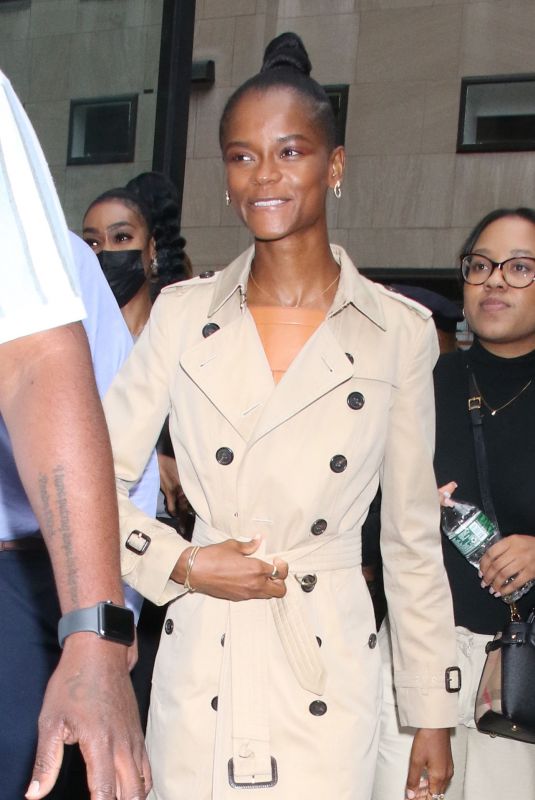 LETITIA WRIGHT Arrives at Today Show in New York 09/13/2022