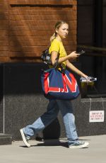 LILA GRACE MOSS Leaves Her Hotel in New York 09/15/2022