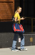 LILA GRACE MOSS Leaves Her Hotel in New York 09/15/2022