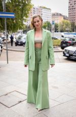LILI REINHART Out and About in Milan 09/22/2022