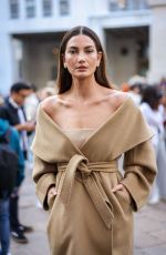 LILY ALDRIDGE Out at Milan Fashion Week 09/22/2022