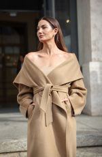LILY ALDRIDGE Out at Milan Fashion Week 09/22/2022