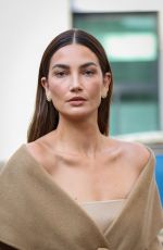 LILY ALDRIDGE Out at Milan Fashion Week 09/22/2022