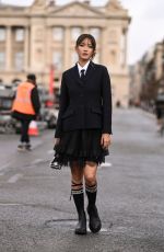 LILY CHEE at Christian Dior Show at Paris Fashion Week 09/27/2022
