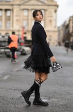 LILY CHEE at Christian Dior Show at Paris Fashion Week 09/27/2022
