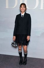 LILY CHEE at Christian Dior Show at Paris Fashion Week 09/27/2022