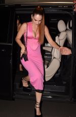LILY JAMES Arrives at Versace Fashion Show Afterparty in Milan 09/23/2022