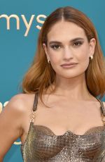 LILY JAMES at 74th Primetime Emmy Awards in Los Angeles 09/12/2022