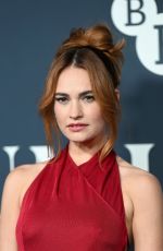 LILY JAMES at BFI London Film Festival Luminous Gala 09/29/2022