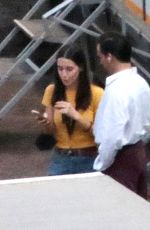 LILY JAMES on the Set of Finalmente l