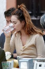 LILY JAMES Out and About in Rome 09/25/2022
