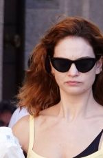 LILY JAMES Out and About in Rome 09/25/2022