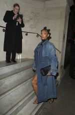 LORI HARVEY Arrives at Burberry Spring/Summer 2023 Aftershow Party in London 09/26/2022