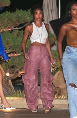 LORI HARVEY Leaves Nobu in Malibu 09/20/2022
