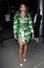 LORI HARVEY Leaves Vogue Party at New York Fashion Week 09/08/2022
