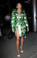 LORI HARVEY Leaves Vogue Party at New York Fashion Week 09/08/2022