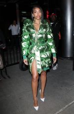 LORI HARVEY Leaves Vogue Party at New York Fashion Week 09/08/2022