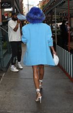 LORI HARVEY Out After Lunch with Friends at Lure Cafe in New York 09/13/2022
