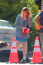 LUCY BOYNTON on the set of The Greatest Hits in Los Angeles 09/20/2022