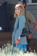 LUCY BOYNTON on the set of The Greatest Hits in Los Angeles 09/20/2022