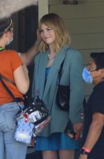 LUCY BOYNTON on the set of The Greatest Hits in Los Angeles 09/20/2022