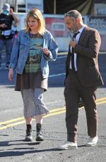 LUCY BOYNTON on the Set of The Greatest Hits in Los Angeles 09/26/2022