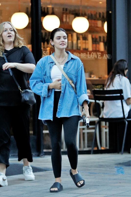 LUCY HALE Leaves Dinner at Cafe Gratitude in Los Angeles 09/08/2022